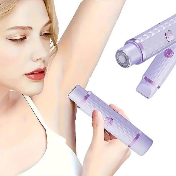 VLOXSTAR Women Electric Bikini Trimmer | Face, Legs, Underarms & Pubic Hair Trimmer Rechargeable Corded Epilator