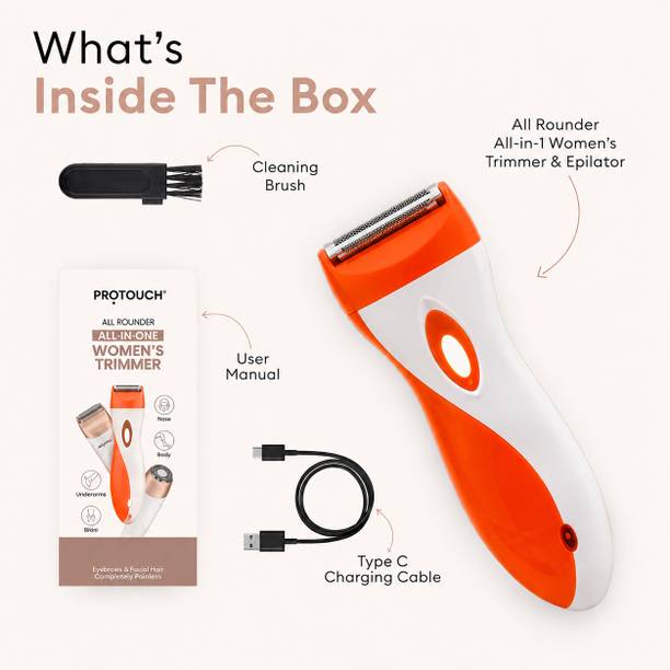SDMS Women Rechargeable Body Trimmer for Face and Body Hair Removal with USB Charging Cordless Epilator
