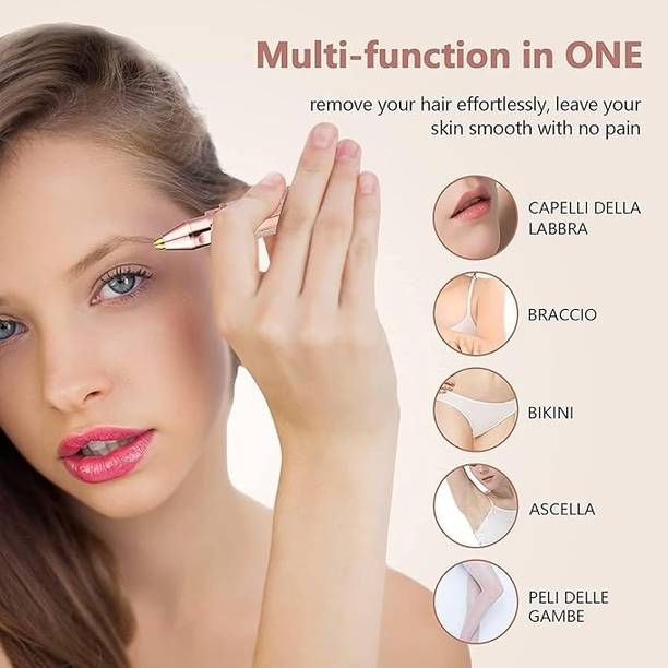 MODERNEHUB Glitter plated Electric Facial Hair Remover Cordless Epilator