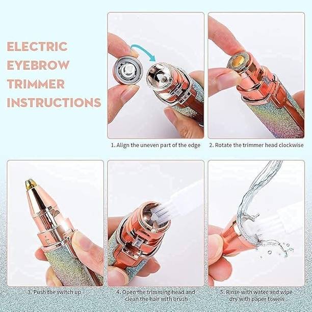 MODERNEHUB Portable Eyebrow Glitter Trimmer, Epilator Cordless Epilator
