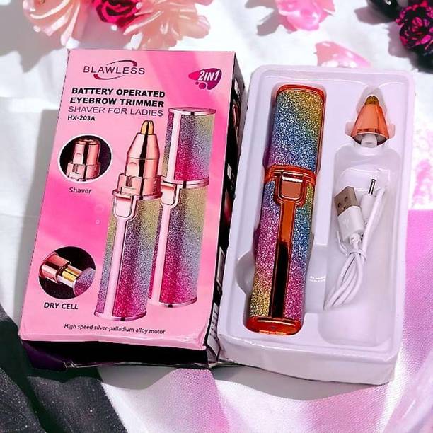 VTHIN Rechargeable 2 in 11eyebrow trimmer Face,Lips, Nose,facial Hair Cordless Epilator Cordless Epilator