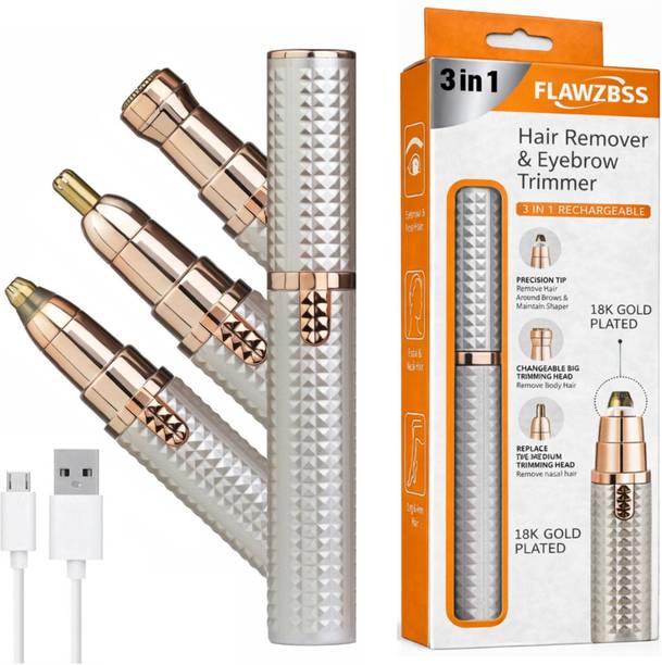 NLB ENTERPRISE 3 in 1 Eyebrow trimmer for women, Face, Upper Lips & Nose Hair trimmer IPL Laser Hair Remover