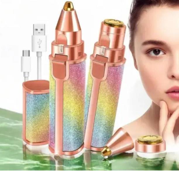 QueryZen A36 2 in 1 Painless Eyebrow Rechargable Trimmer & Facial Hair Removel for Women Cordless Epilator