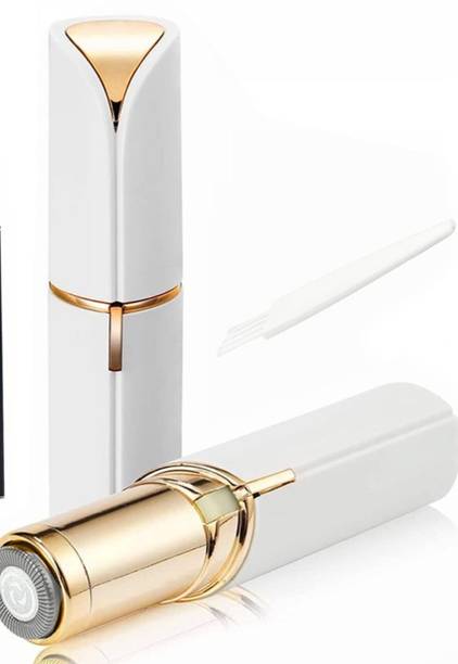 Parthstylemart White Lipstick Style Facial Epilator for Women | Painless Hair Remover Cordless Epilator