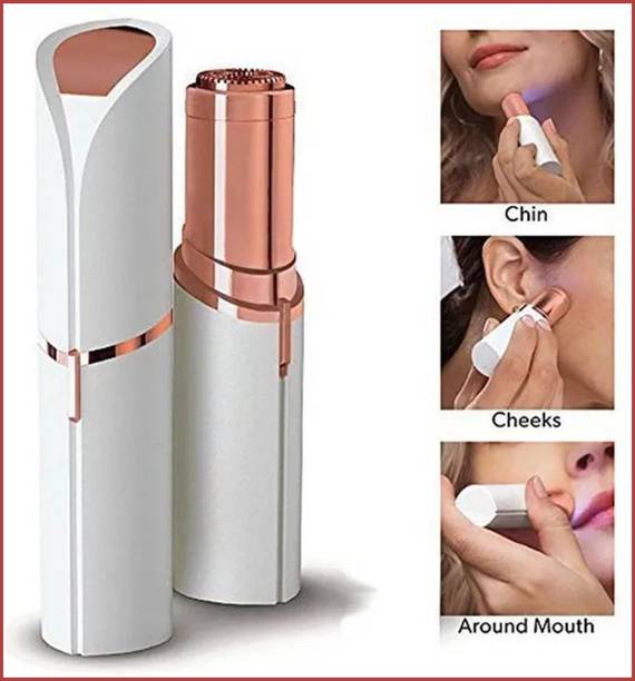 Garleaf SmoothTouch Women Face Hair Removal Tool with LED Light – Painless Shaver Cordless Epilator