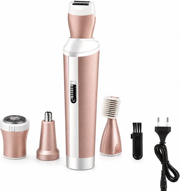 SDMS Ladies 4-in-1 Electric Trimmer & Shaver for Women | Face, Eyebrow, Nose & Body Hair Remove Cordless Epilator