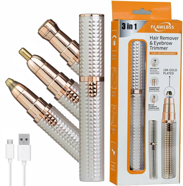 NLB ENTERPRISE 3 in 1 Eyebrow trimmer for women, Nose, Face & Upper Lips Hair remover IPL Laser Hair Remover