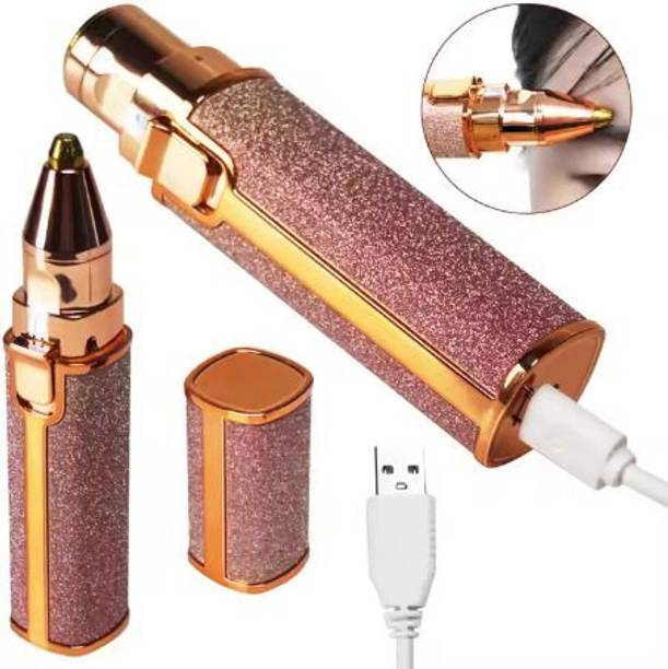 GLOWMART A18 2 in 1 Painless Eyebrow Rechargable Trimmer & Facial Hair Removel for Women Cordless Epilator