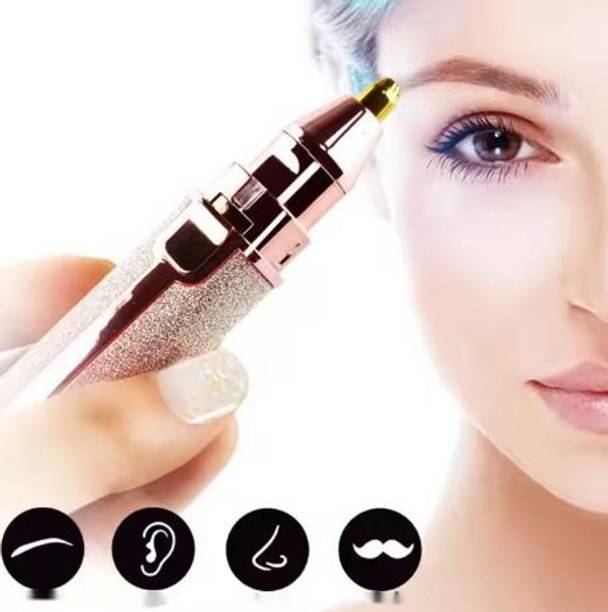 QueryZen A2 2 in 1 Painless Eyebrow Rechargable Trimmer & Facial Hair Removel for Women Cordless Epilator