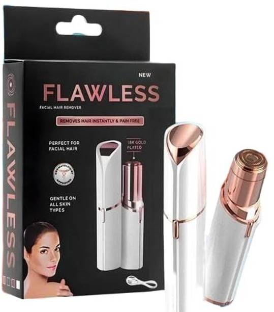 Feelon Waxing-Free Lipstick Shape Face Hair Remover for Women Strips Cordless Epilator