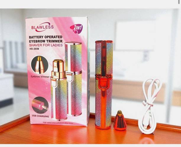 Ramya Beauty care Portable 2 In 1 Trimmer 90 min Runtime 1 Length Settings Cordless Epilator