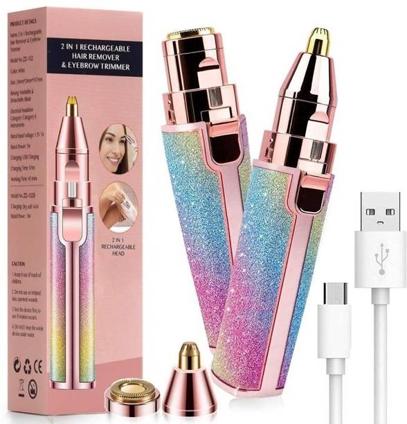 VTHIN 2-in-1 Lady Shaver Flawless Eyebrow Trimmer Cordless Epilator