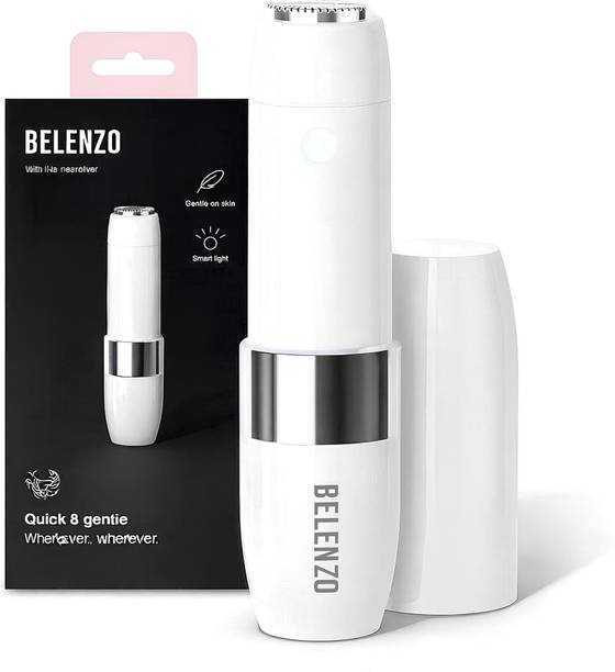 BELENZO Mini Facial Hair Remover for Upper Lips, Chin & Cheeks Cordless Epilator