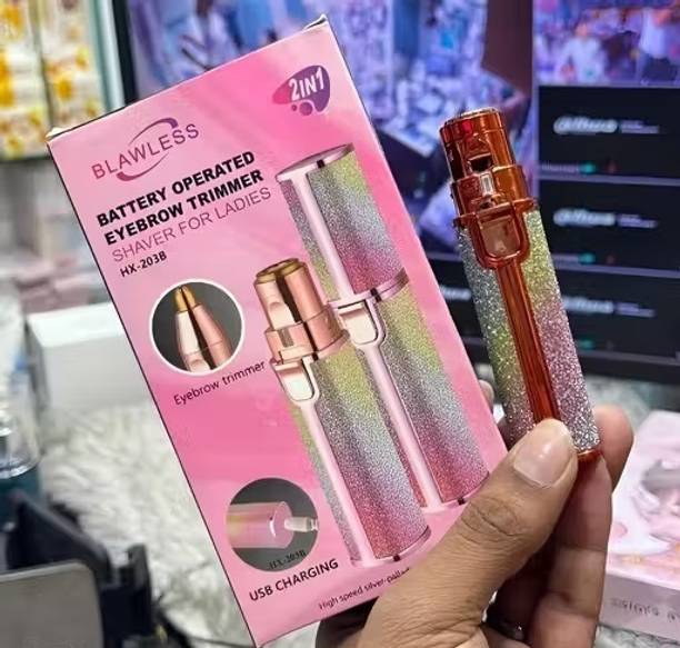 ESCODEVELOPER (Electric) Glitter plated Electric Facial Hair Remover, Machine Cordless Epilator