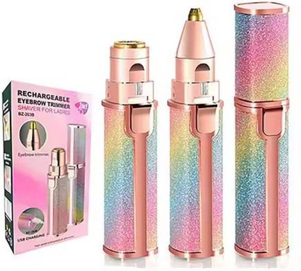 QueryZen A25 2 in 1 Painless Eyebrow Rechargable Trimmer & Facial Hair Removel for Women Cordless Epilator
