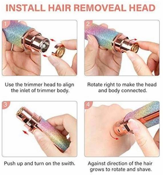 ESCODEVELOPER (Electric) Glitter plated Electric Facial Hair Remover Cordless Epilator