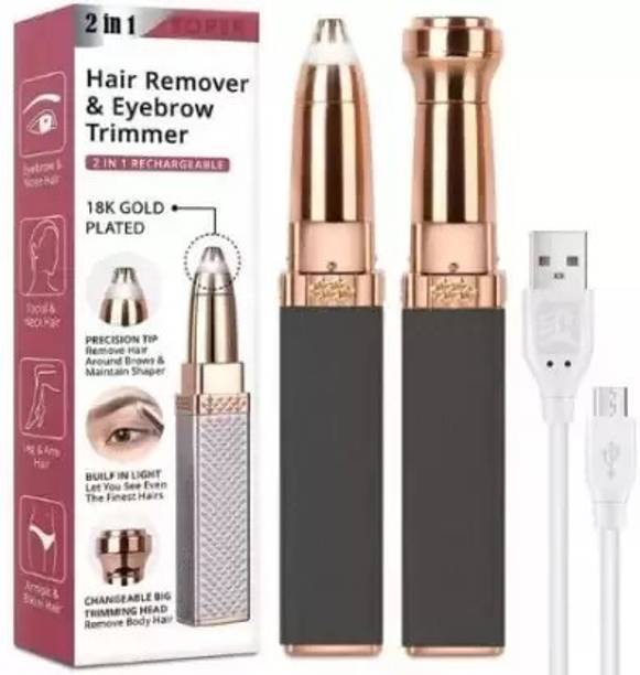 BLAWLESS Facial Hair Trimmer 2 in 1 Rechargeable Painless Epilator Cordless Epilator