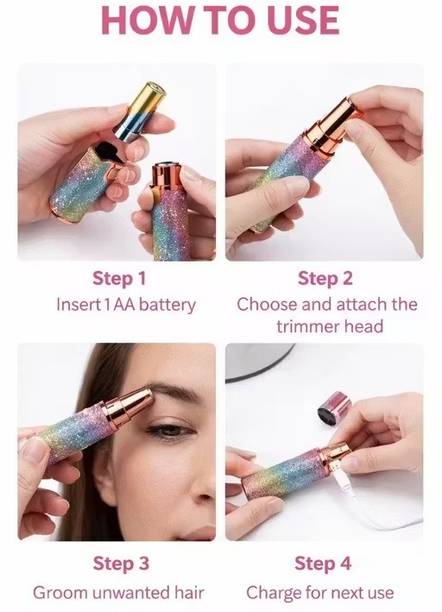 MODERNEHUB Electric- Glitter Flawless Facial Hair Remover Cordless Epilator