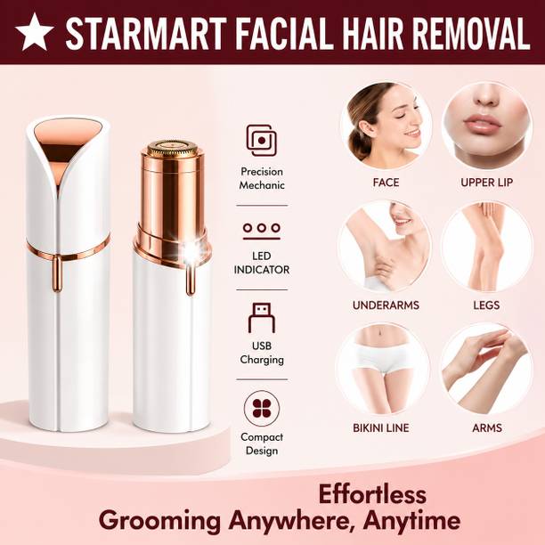 StarMart Rechargeble Facial Hair Remover for face Eyebrow lips Cordless For Women Cordless Epilator