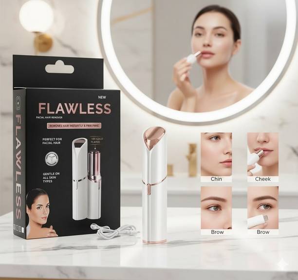 Online mega mart Flawless Facial Hair Remover for Women Cordless Epilator