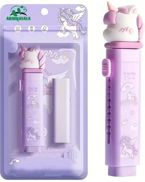 KLIDSHUSOZ TREASURE Retractable Eraser Cute Erasers for Kids Push-Pull Rubber Eraser for Students Non-Toxic Eraser