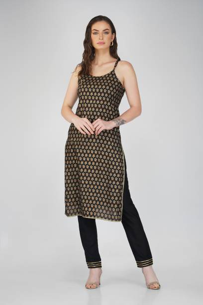 Women Viscose Rayon Kurta and Pant Set