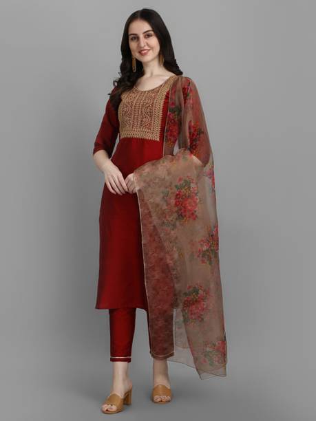 Women Silk Kurta Set