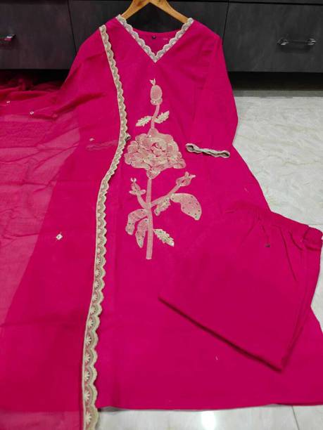 Yakshit Fashion Women Viscose Rayon Kurta Pant Set