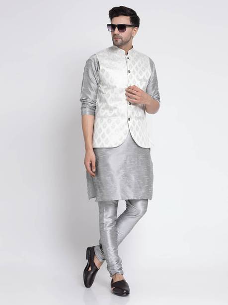 TS Lifestyle Men Kurta Pyjama Ethnic Jacket Set