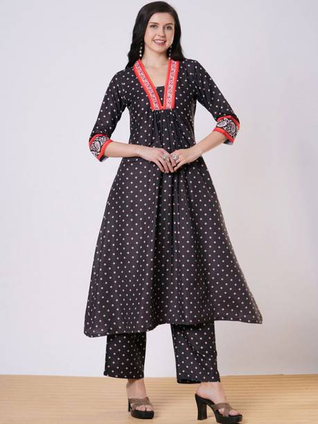 KALINI Women Viscose Rayon Kurta Palazzo Set