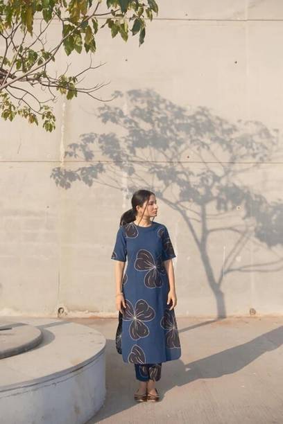 Women Viscose Rayon Ethnic Top Salwar Set