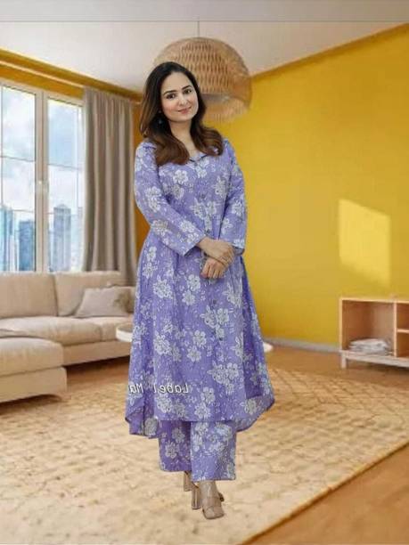 KUMARSONIT Women Kurta Churidar Set