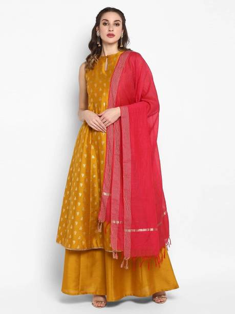 Women Poly Silk Kurta Palazzo Set