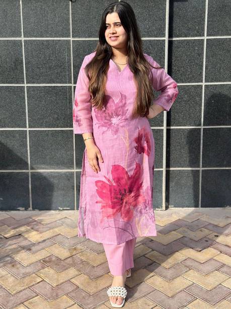 KALINI Women Viscose Rayon Kurta Pant Set