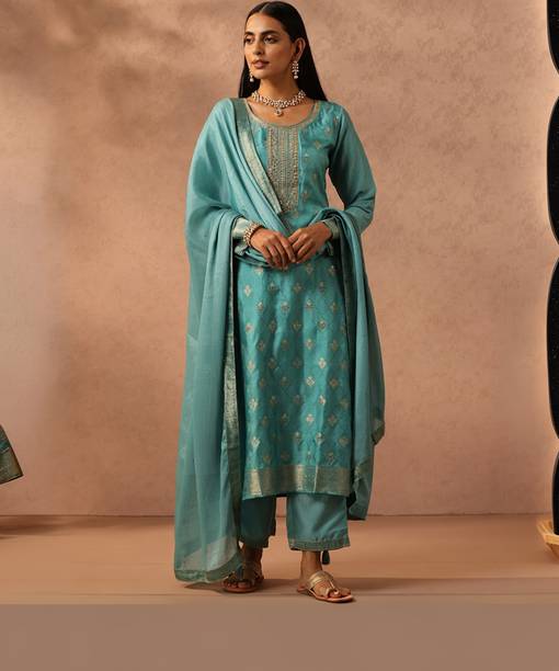 LIBAS Women Kurta Pant Dupatta Set