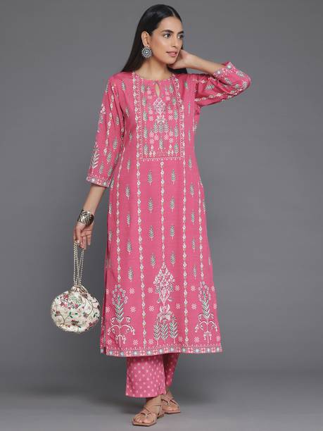 Women Crepe Kurta Pant Set