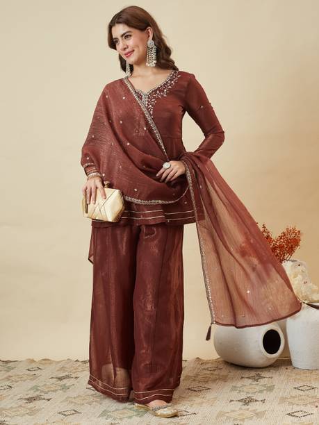 MOKOSH Women Kurta Pant Dupatta Set
