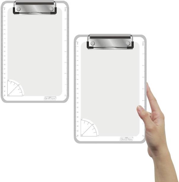 Soni Officemate Examinatin Board | Unbreakable Paper Clipboards | Flexible Board-Transaparent