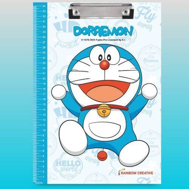 APEX MEDIA AND MARKETING INDIA Doraemon Exam Pad | Exam Board with Printed Scale for students