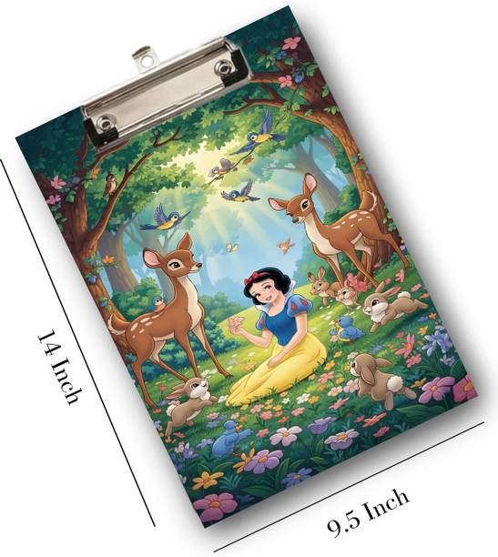 Tahalka Clipboard A4 Size Hardboard Writing Pad with Metal Clip for Students(ex_163