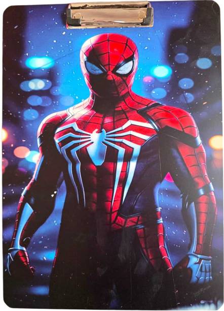 AMROHA Spider Man Exam Pad Board for Students | Writing Pad for Kids