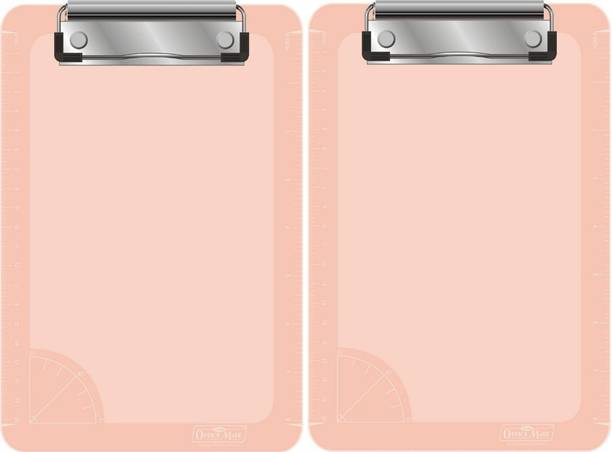 Soni Officemate Pink Examinatin Board | Unbreakable Paper Clipboards | Flexible Board