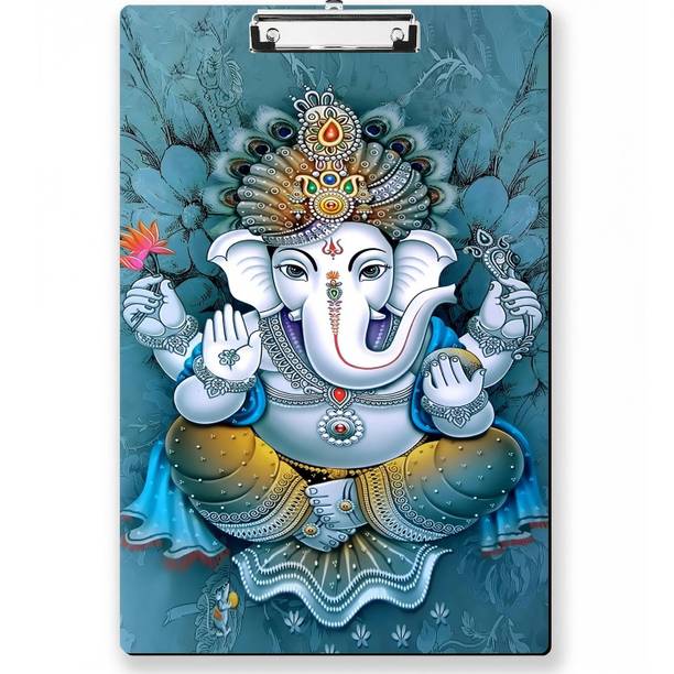Regalocasila Lord Ganesha (Ocean Blue) Digital Printed Exam Pad