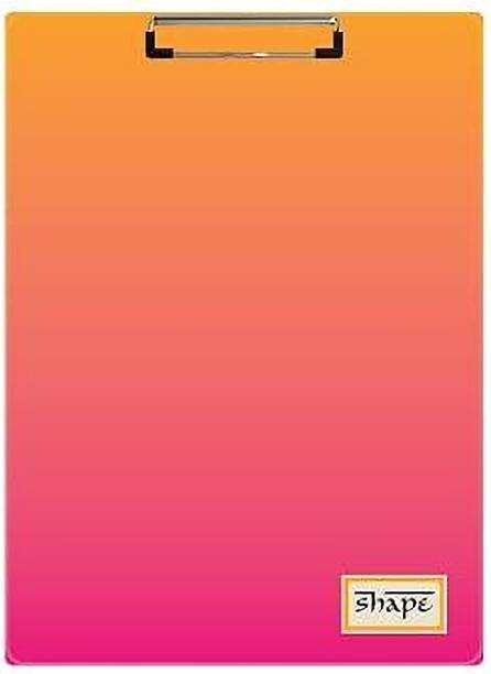 Shape A4 Writing Board with Strong Metal Clip for School & Office