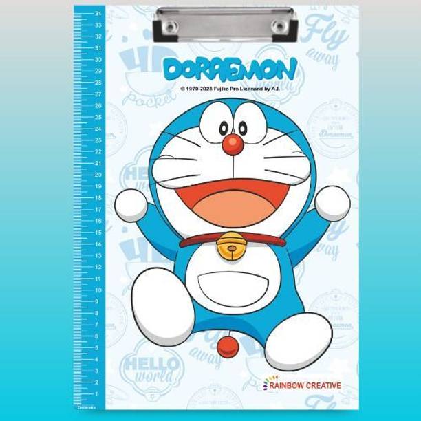 APEX MEDIA AND MARKETING INDIA Doraemon Exam Pad | Exam Board with Printed Scale for students