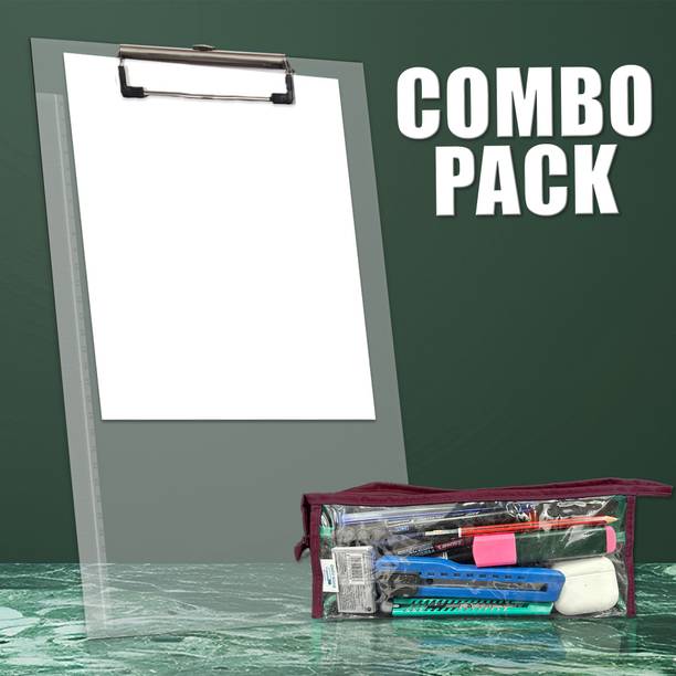 BOOKFORD Amazing Combo Pack Set of 2 for kids-TP Clipboard And TP Pouch
