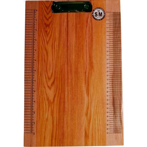 Kakiko Wooden Finish Clip Board for Students & Office