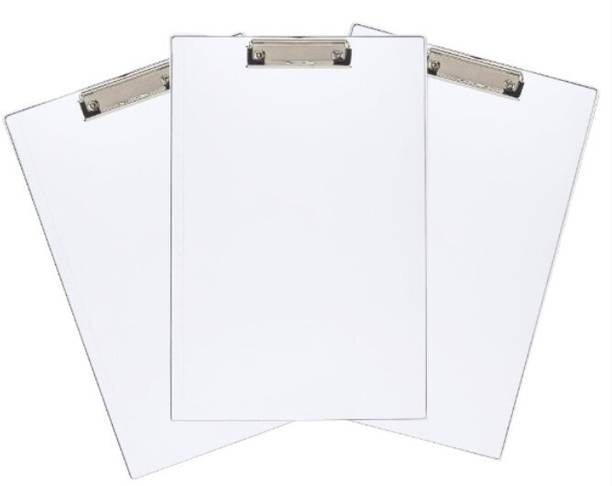 NANMAYA Transparent Clipboard Strong 14*10 Inch Acrylic Clipboards with Low Profile Clip