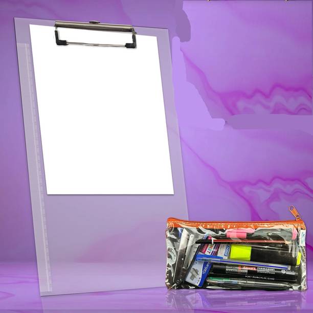 BOOKFORD Interesting Examination Combo Pack Set of 2 for kids-TP Clipboard &TP Zipper bag
