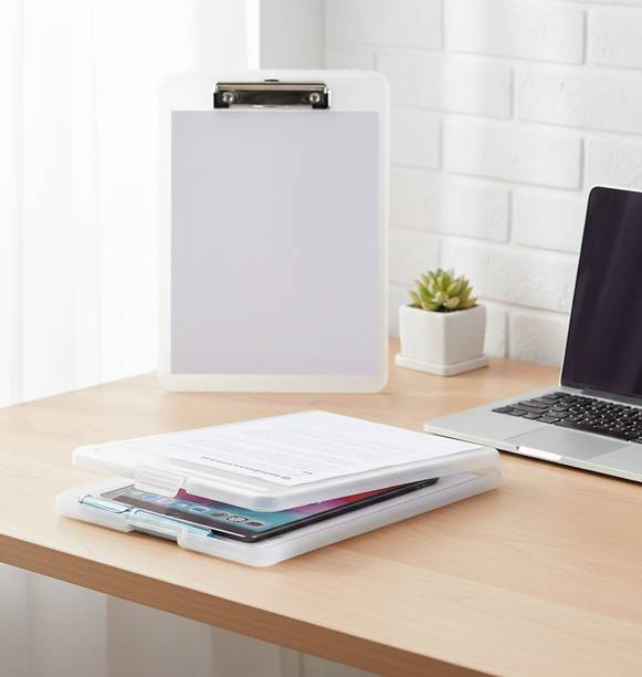 shamya Clipboard Folder with Storage | Plastic Document & Tablet Case